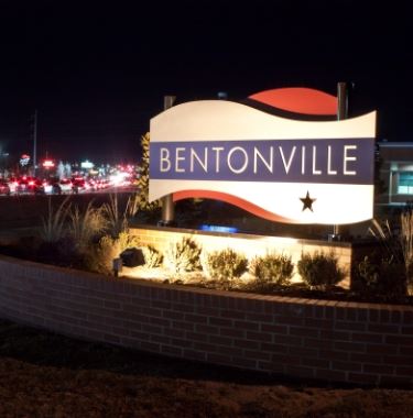 Bentonville sign