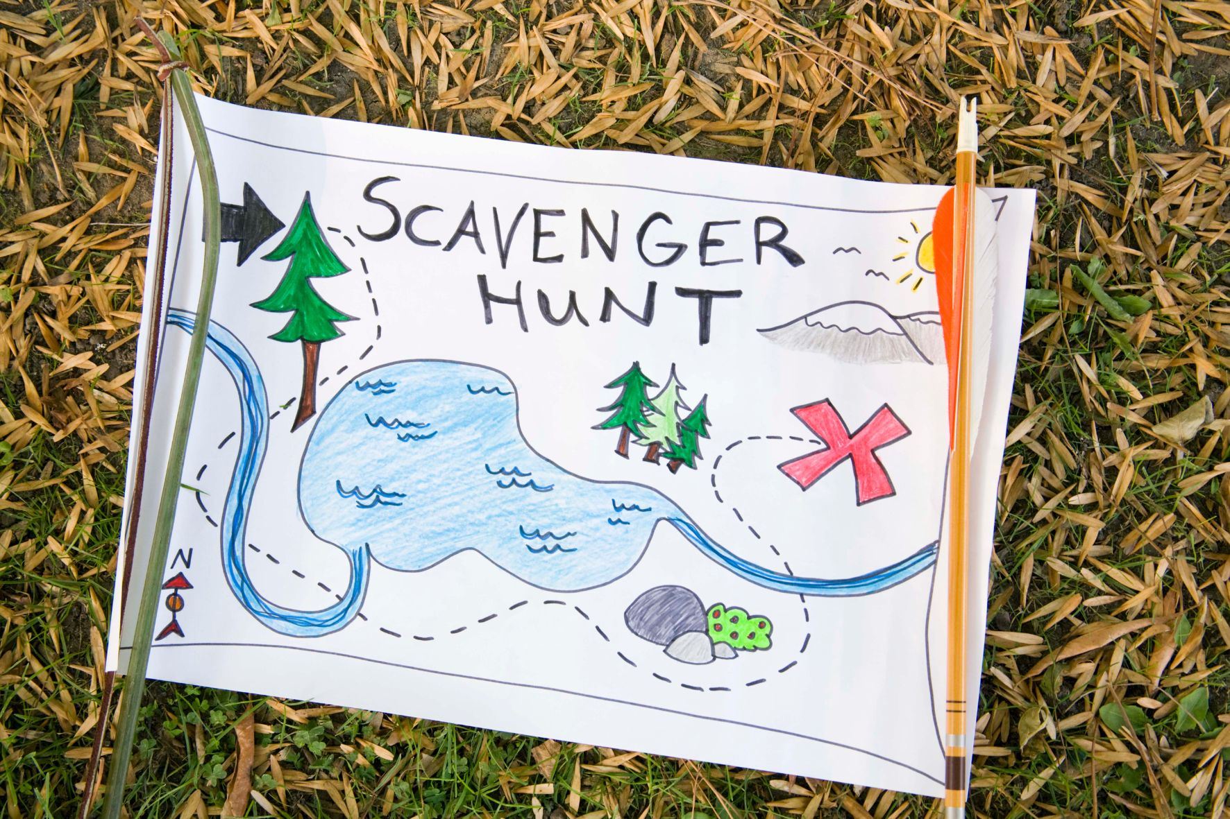 Nature Hike Scavenger Hunt Bingo