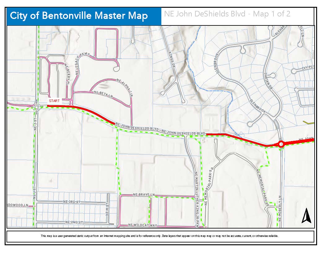 NE John DeShields Blvd - Map 1 of 2