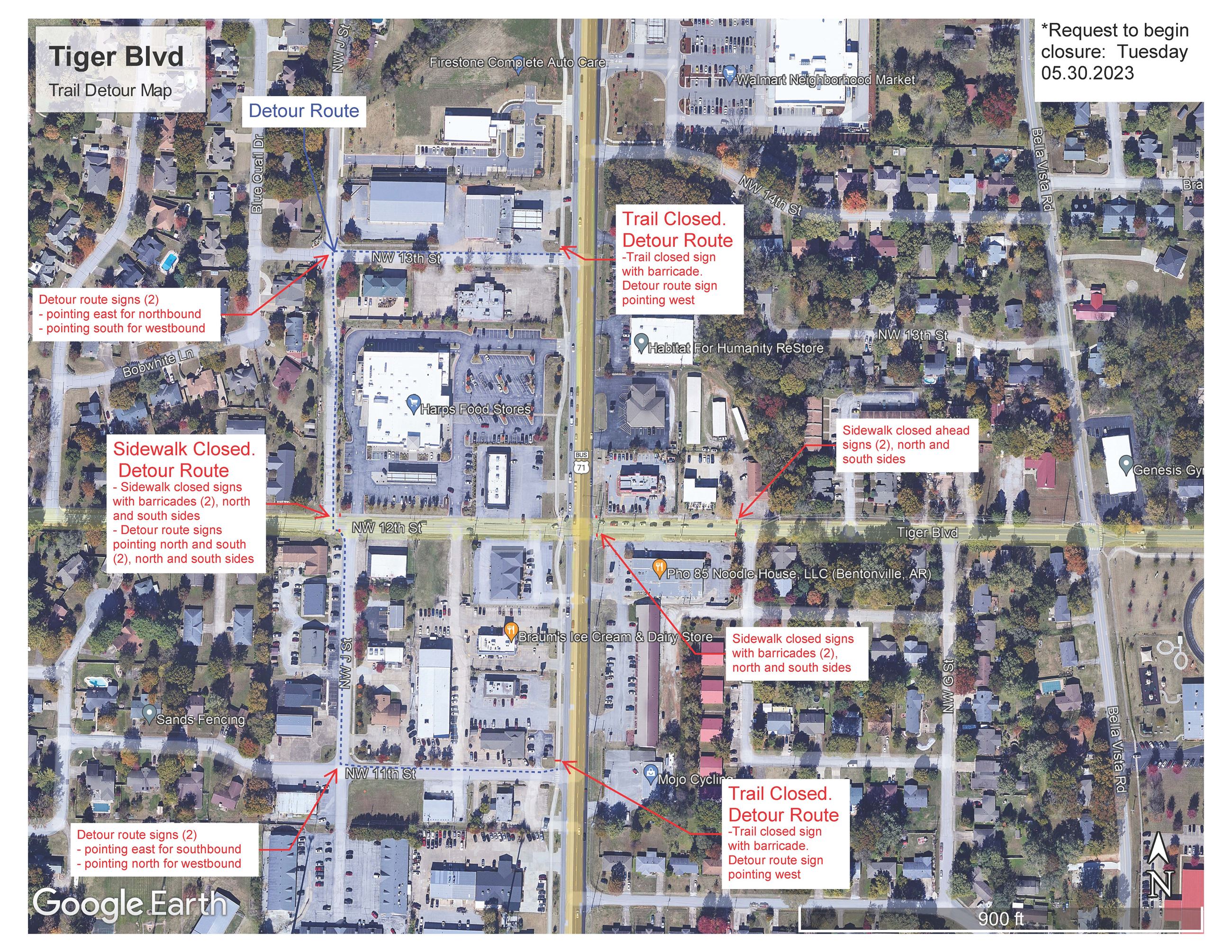 Trail Detour Map - REVISED