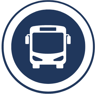 Bus Circle Blue PNG